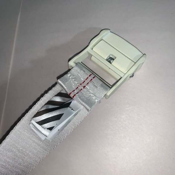 OFF-WHITE one size Safety White Nylon Web BELT - Picture 4 of 11